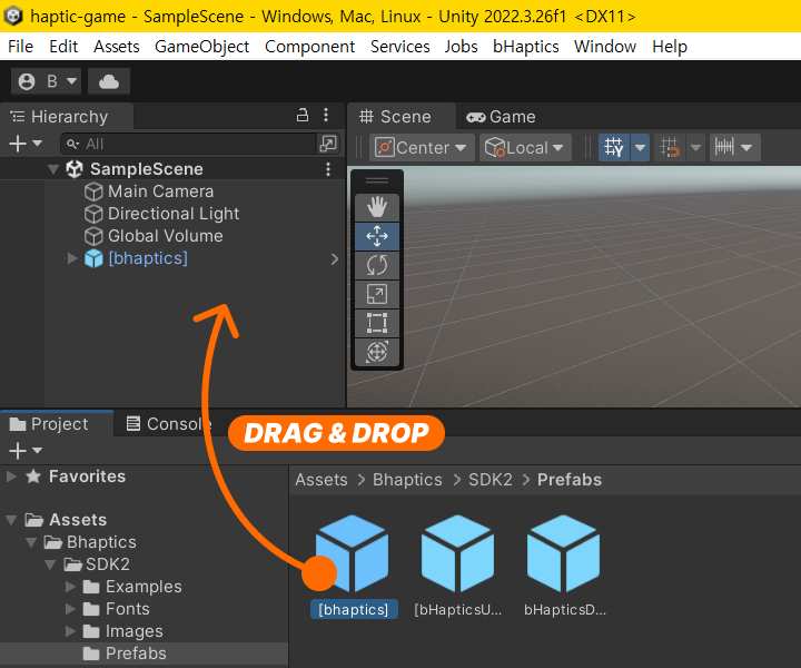 Prefab initialization